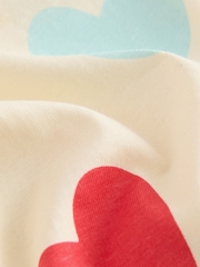 Creme - Pacote 1 de pijamas de corrida Bluey Heart Print (12meses a8anos) - Imagem 7 de 8