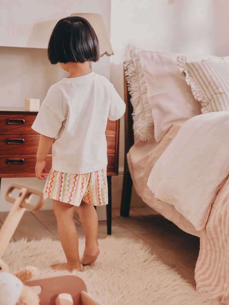 Cream Moana Shorts Pyjamas 1 Pack (9mths-8yrs) - Image 2 of 8