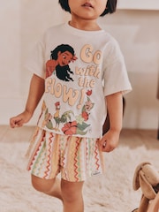 Cream Moana Shorts Pyjamas 1 Pack (9mths-8yrs) - Image 3 of 8