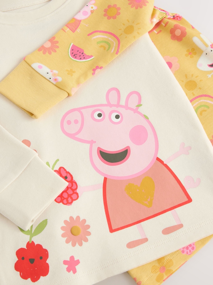 Pink/Cream 100% Cotton Peppa Pig Long Sleeved Snuggle Pyjamas 2 Pack (9mths-8yrs) - Image 12 of 12 Pink/Cream 100% Cotton Peppa Pig Long Sleeved Snuggle Pyjamas 2 Pack (9mths-8yrs) - Image 12 of 12