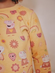 Pink/Cream 100% Cotton Peppa Pig Long Sleeved Snuggle Pyjamas 2 Pack (9mths-8yrs) - Image 5 of 5