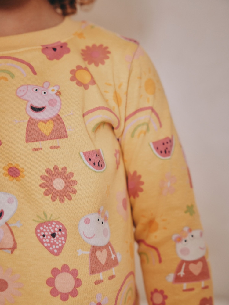 Pink/Cream 100% Cotton Peppa Pig Long Sleeved Snuggle Pyjamas 2 Pack (9mths-8yrs) - Image 5 of 5 Pink/Cream 100% Cotton Peppa Pig Long Sleeved Snuggle Pyjamas 2 Pack (9mths-8yrs) - Image 5 of 5