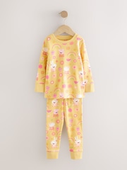Pink/Cream 100% Cotton Peppa Pig Long Sleeved Snuggle Pyjamas 2 Pack (9mths-8yrs) - Image 9 of 12
