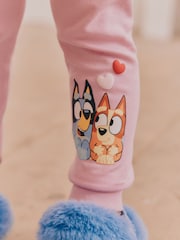 Pink Bluey Long Sleeved Snuggle 100% Cotton Pyjamas 2 Pack (12mths-8yrs) - Image 5 of 13
