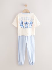 Pink/Blue Lilo & Stitch Jogger Pyjamas 2 Pack (3-16yrs) - Image 7 of 10