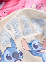 Pink/Blue Lilo & Stitch Jogger Pyjamas 2 Pack (3-16yrs) - Image 9 of 10