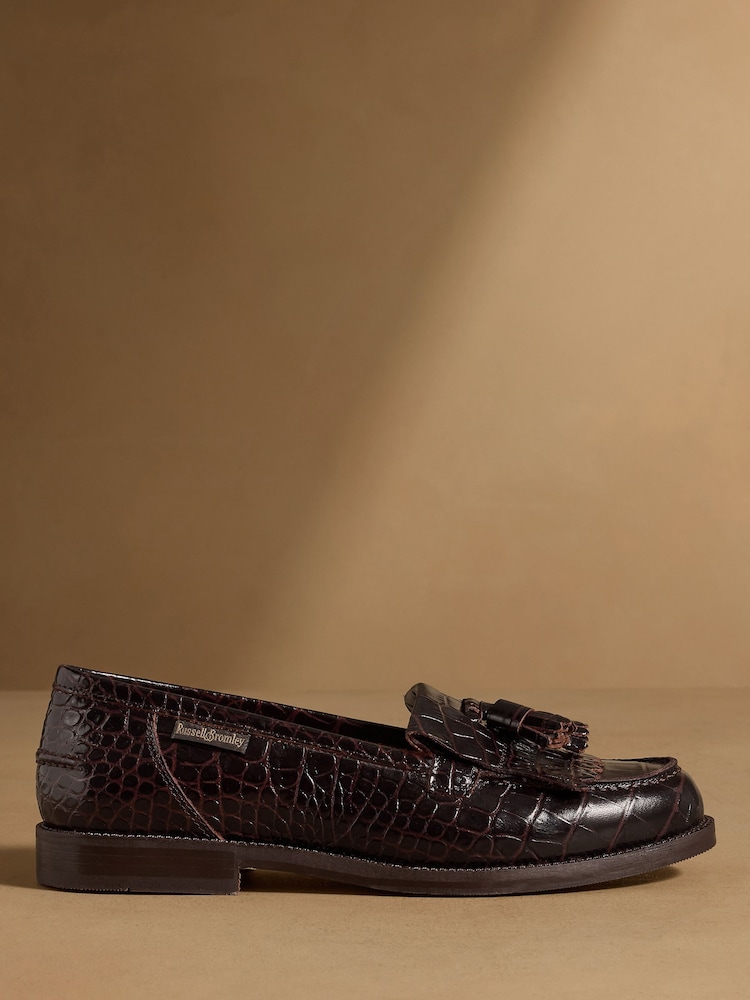 Russell & Bromley Oxblood Chester Tassel Loafers - Image 1 of 7 Russell & Bromley Oxblood Chester Tassel Loafers - Image 1 of 7