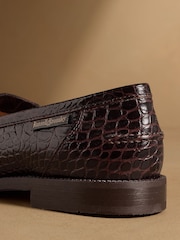 Russell & Bromley Oxblood Chester Tassel Loafers - Image 6 of 7
