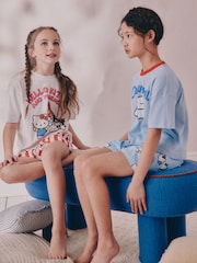 Blue Short Hello Kitty Pyjamas 2 Pack (3-14yrs) - Image 2 of 5