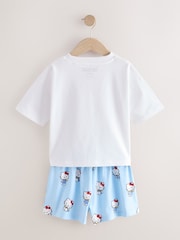 Azul - Pacote 2 de pijamas curtos Hello Kitty (3-14anos) - Imagem 8 de 12