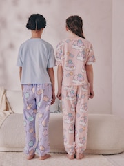 Blue/Pink Pusheen Joggers Pyjamas 2 Pack (6-14yrs) - Image 3 of 5