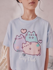 Blue/Pink Pusheen Joggers Pyjamas 2 Pack (6-14yrs) - Image 4 of 5