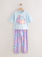 Blue/Pink Pusheen Joggers Pyjamas 2 Pack (6-14yrs) - Image 9 of 12