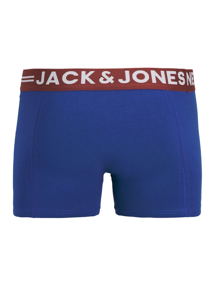 JACK & JONES Brown Logo Trunks 3 Pack - Image 2 of 7