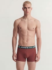 JACK & JONES Brown Logo Trunks 3 Pack - Image 5 of 7