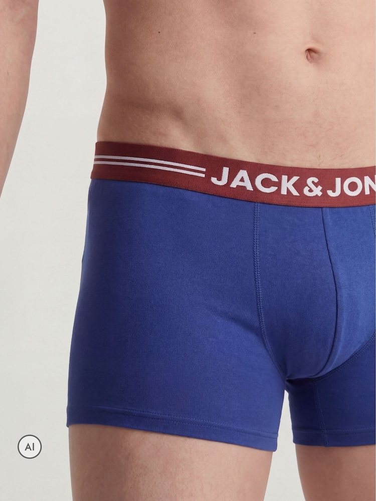 Modrá, červená a zelená - sada 3 Jack & Jones boxerek - Obrázek 5 z 5
