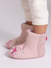 Totes Pink Childrens Peppa Pig Bootie Winter Slippers - Image 1 of 5