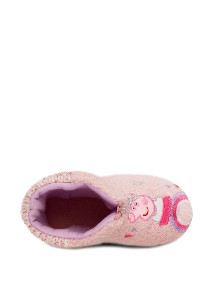 Totes Pink Childrens Peppa Pig Bootie Winter Slippers - Image 4 of 5