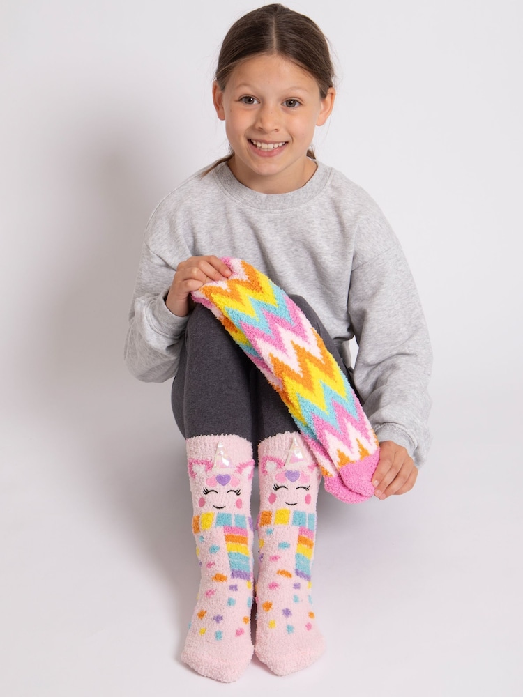 Pink - Totes 2er-Pack superweiche Wintersocken im Weihnachts-Look - Bild 2 von 5 Pink - Totes 2er-Pack superweiche Wintersocken im Weihnachts-Look - Bild 2 von 5