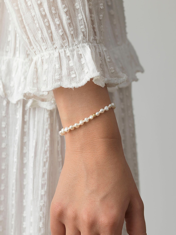 Anni Lu Gold Tone Stellar Pearly Bracelet - Image 2 of 2