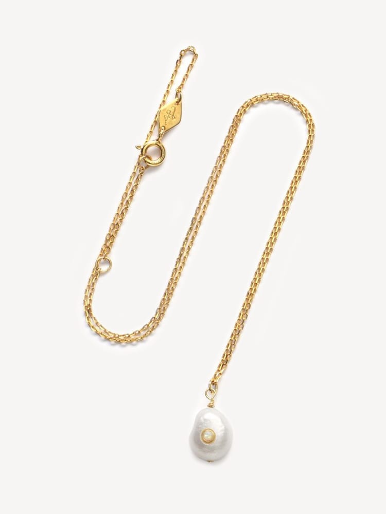 Anni Lu Gold Tone Baroque Pearl Necklace - Image 1 of 2