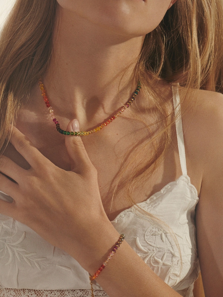 Anni Lu Multi Tennis Kinda Gold Plated Necklace - Image 3 of 3 Anni Lu Multi Tennis Kinda Gold Plated Necklace - Image 3 of 3