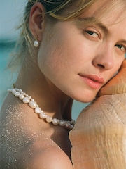 Anni Lu Gold Tone Plated Pearly Earrings - Image 3 of 3