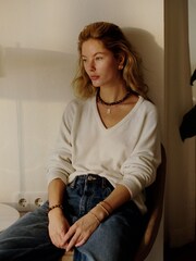 Anni Lu Brown Eye Of The Tiger Ball Necklace - Image 3 of 4