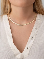 Anni Lu Gold Tone Snake Charmer Necklace - Image 2 of 3