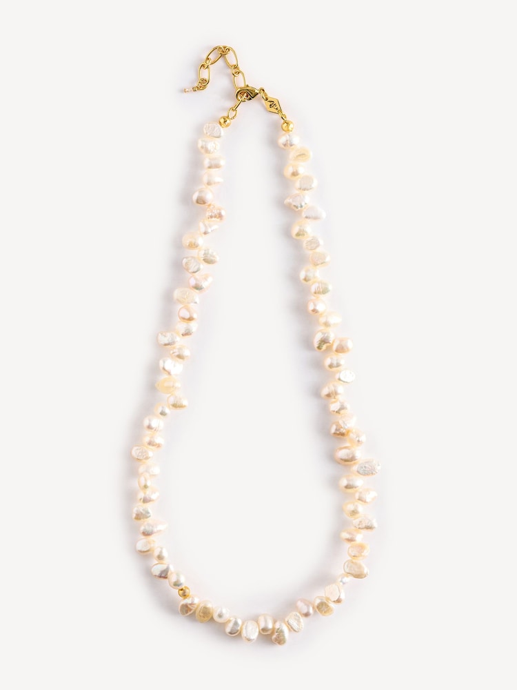 Anni Lu White Pearly Drop Necklace - Image 1 of 3