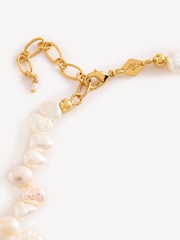 Anni Lu White Pearly Drop Necklace - Image 2 of 3