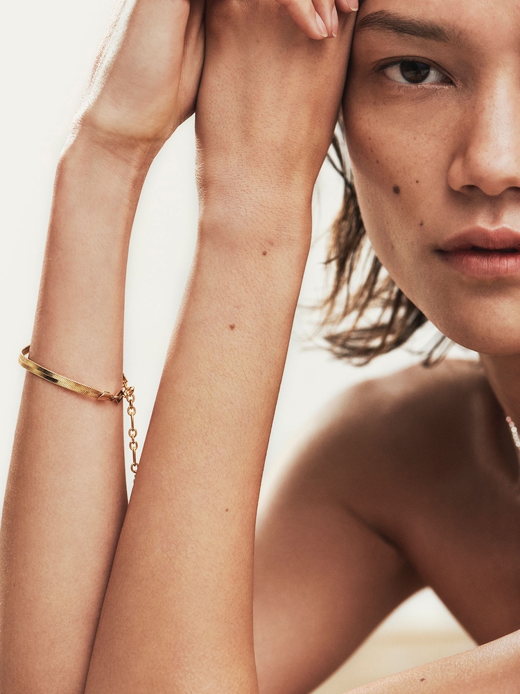 Anni Lu Gold Tone Snake Charmer Bracelet - Image 2 of 4