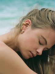 Anni Lu Gold Plated The Big O Hoops - Image 2 of 3