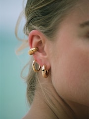 Anni Lu Gold Plated The Big O Hoops - Image 3 of 3
