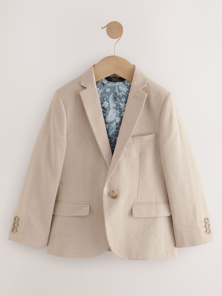 neutre - Veste de costume en lin (3-16ans) - Image 6 of 9