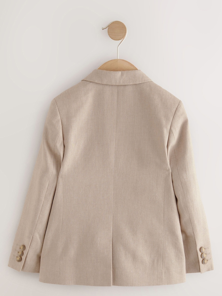 neutre - Veste de costume en lin (3-16ans) - Image 7 of 9