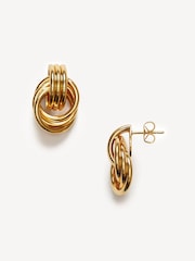 Anni Lu Gold Tone Triplet Earrings - Image 3 of 3