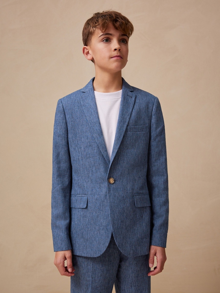 Blau - Anzugjacke aus Leinen (12M.–16J.) - Bild 1 von 10 Blau - Anzugjacke aus Leinen (12M.–16J.) - Bild 1 von 10