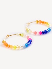 Anni Lu Gold Tone 18ct Crystal Bay Hoops - Image 2 of 2