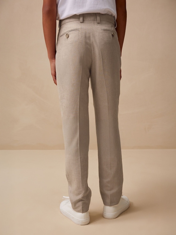 neutre - Pantalon de costume Lin (3-16ans) - Image 3 of 11