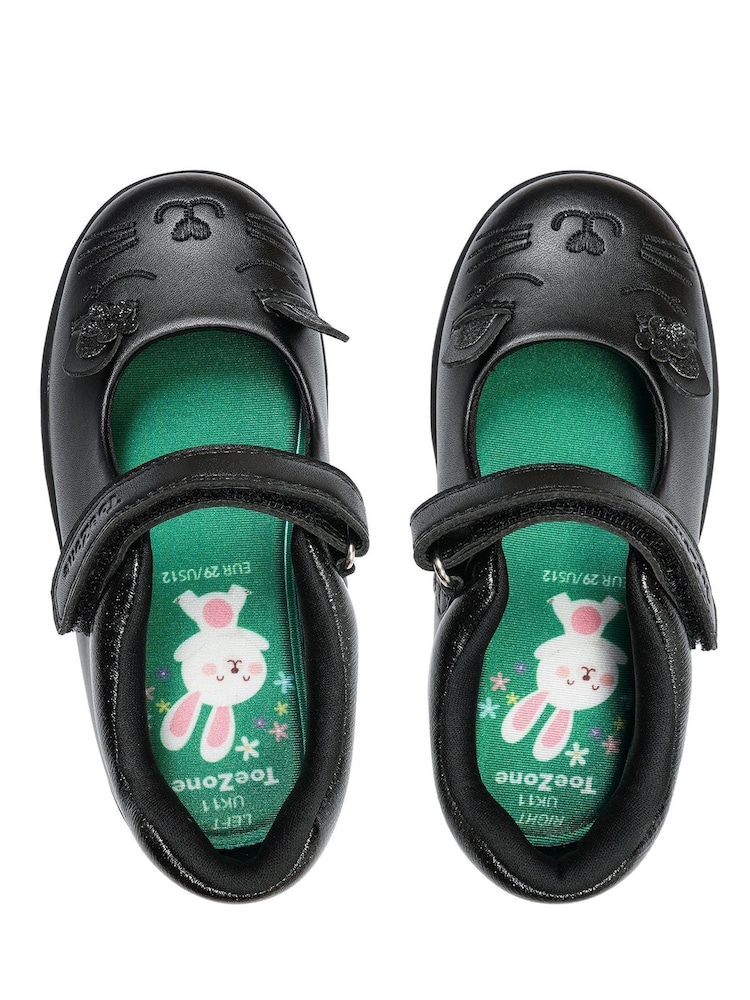 Chaussures ToeZone Amy Filles Bunny d’école - Image 4 of 6