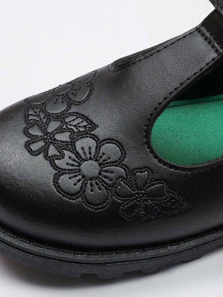 ToeZone Kat Vegan Flower School Shoes: Stylish design - Image 7 of 7