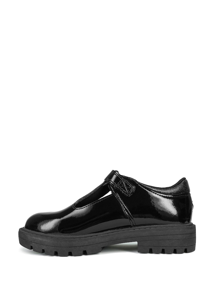 Toezone Pia Patent T-Bar Flower School Shoes - Image 2 of 6