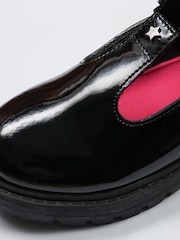 Toezone Pia Patent T-Bar Flower School Shoes - Image 6 of 6
