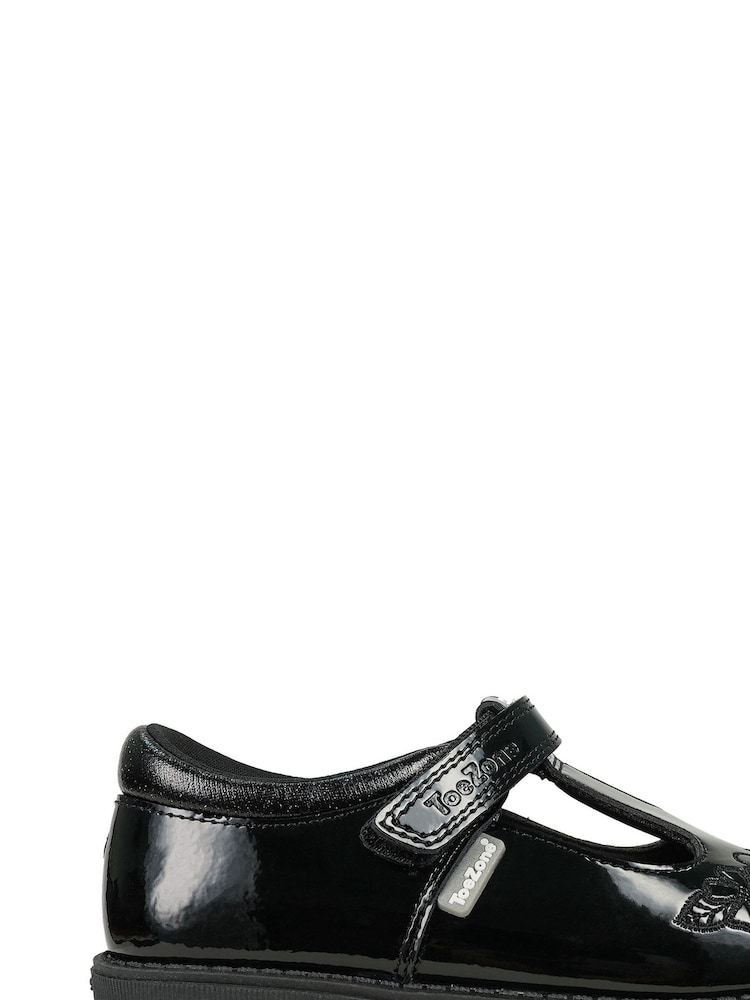 Toezone Flo Patent Flower School Shoes - Image 1 of 7