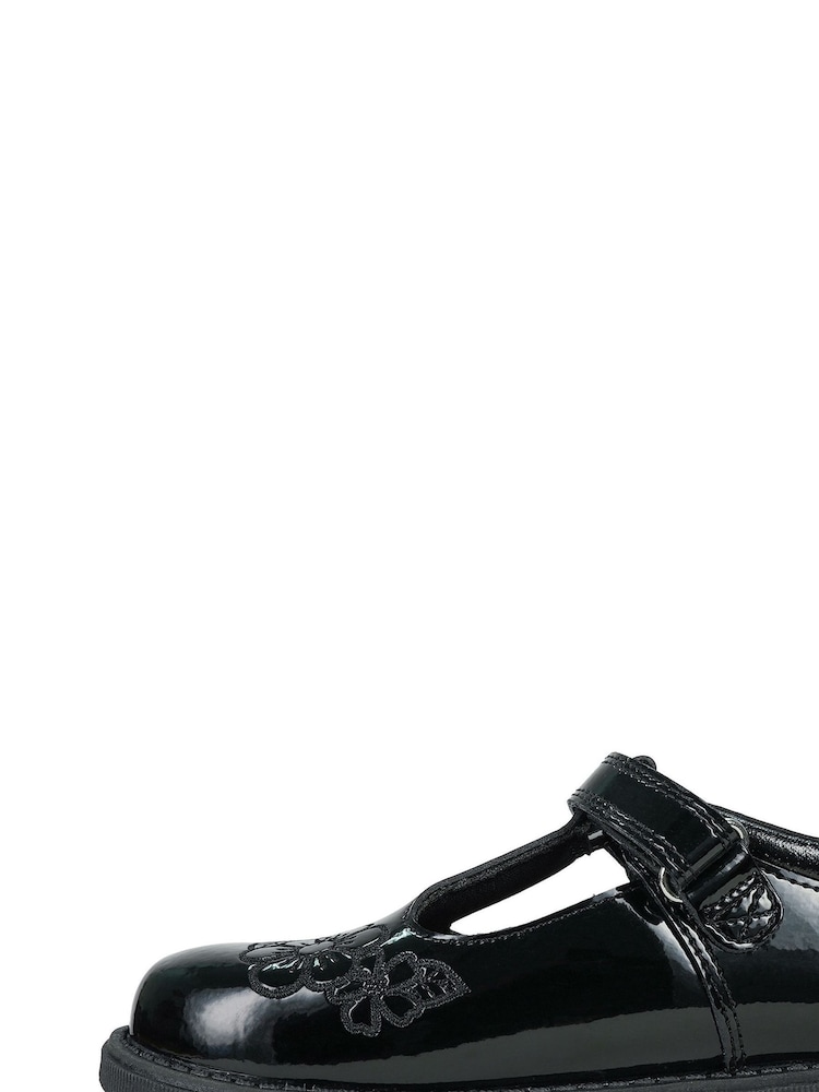Toezone Flo Patent Flower School Shoes - Image 2 of 7