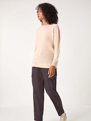 Roman Brown Casual Cargo Stretch Trousers - Image 4 of 6