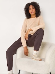 Roman Brown Casual Cargo Stretch Trousers - Image 5 of 6