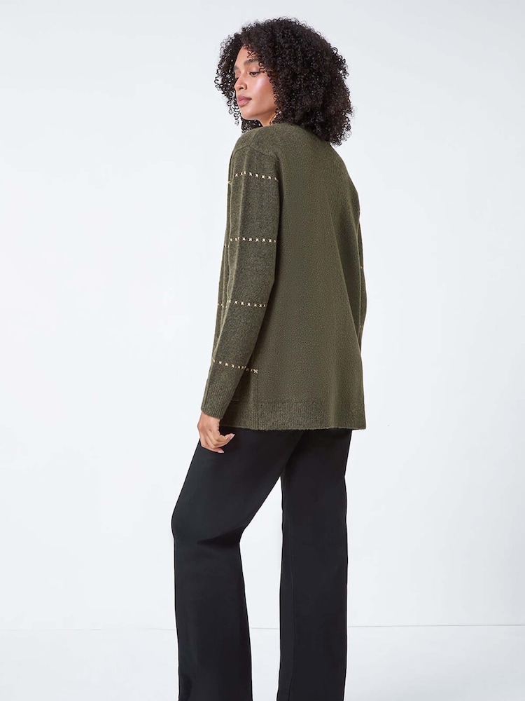 Roman Strickjacke mit schimmerndem Strukturstich - Bild 2 von 5 Roman Strickjacke mit schimmerndem Strukturstich - Bild 2 von 5