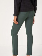 Roman Green Stretch Jean Trousers - Image 3 of 6